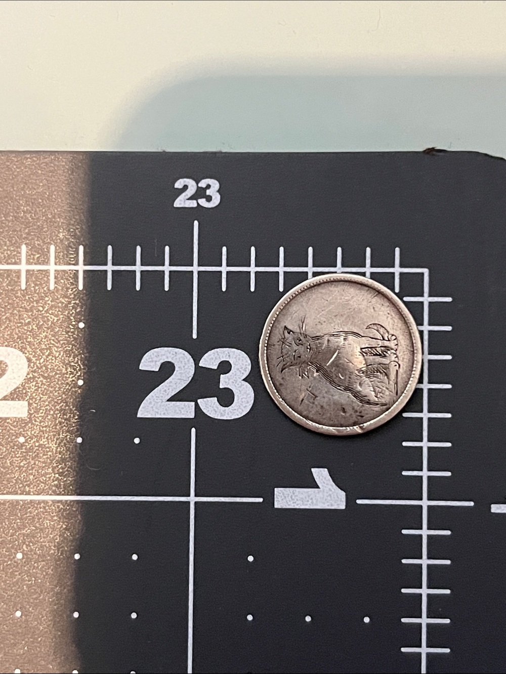 Antique 1888 Seated Liberty Dime Love Token Engraved with a Cat- OOAK - Picture 4 of 4